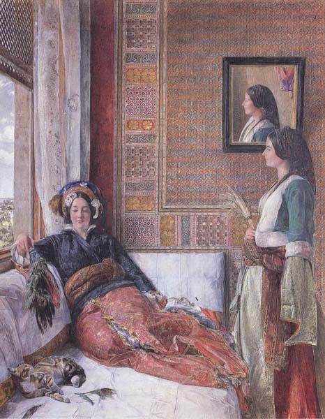 John Frederichk Lewis RA Hhareem Life,Constantinople (mk46) oil painting image